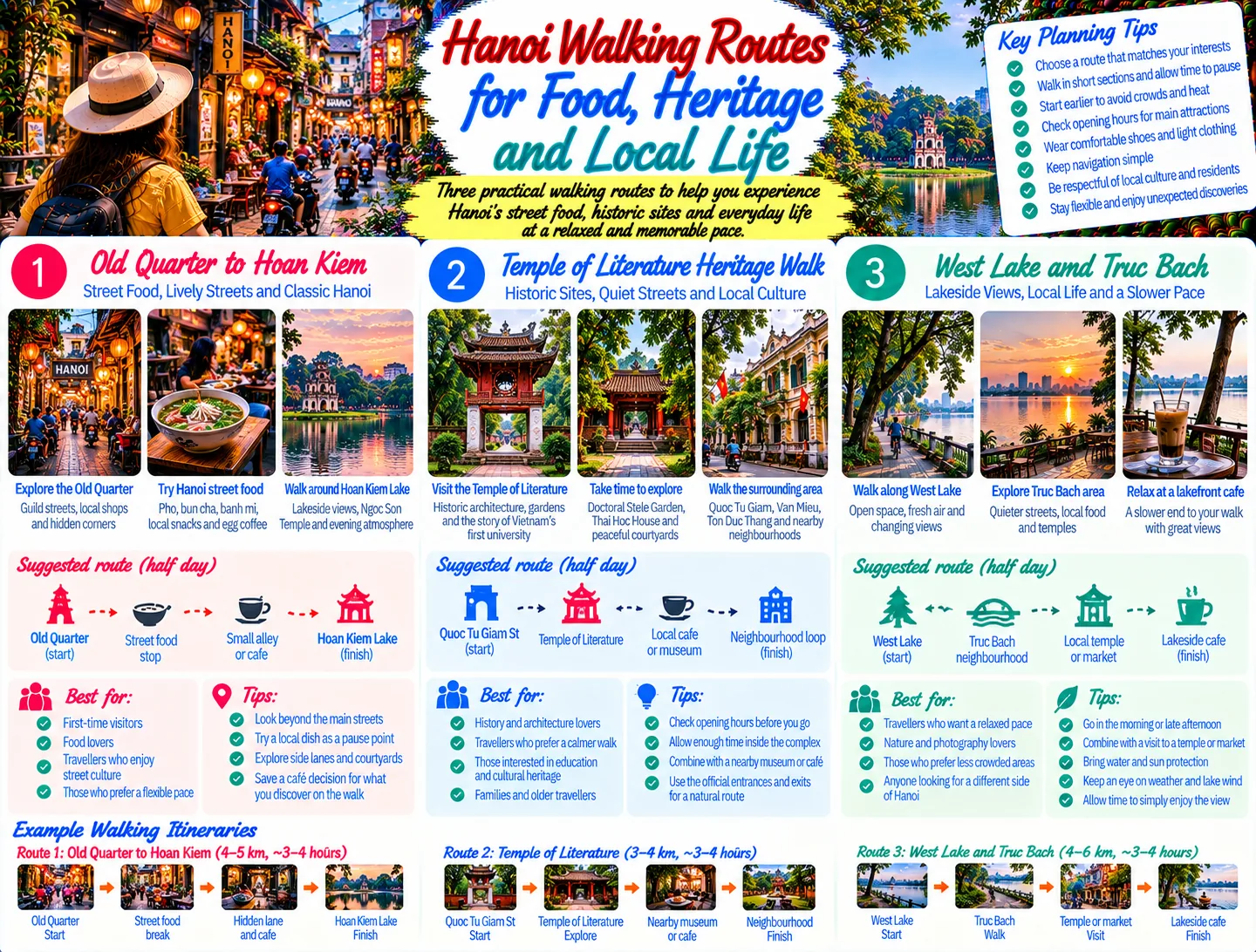 Hanoi Walking Routes for Food, Heritage and Local Life